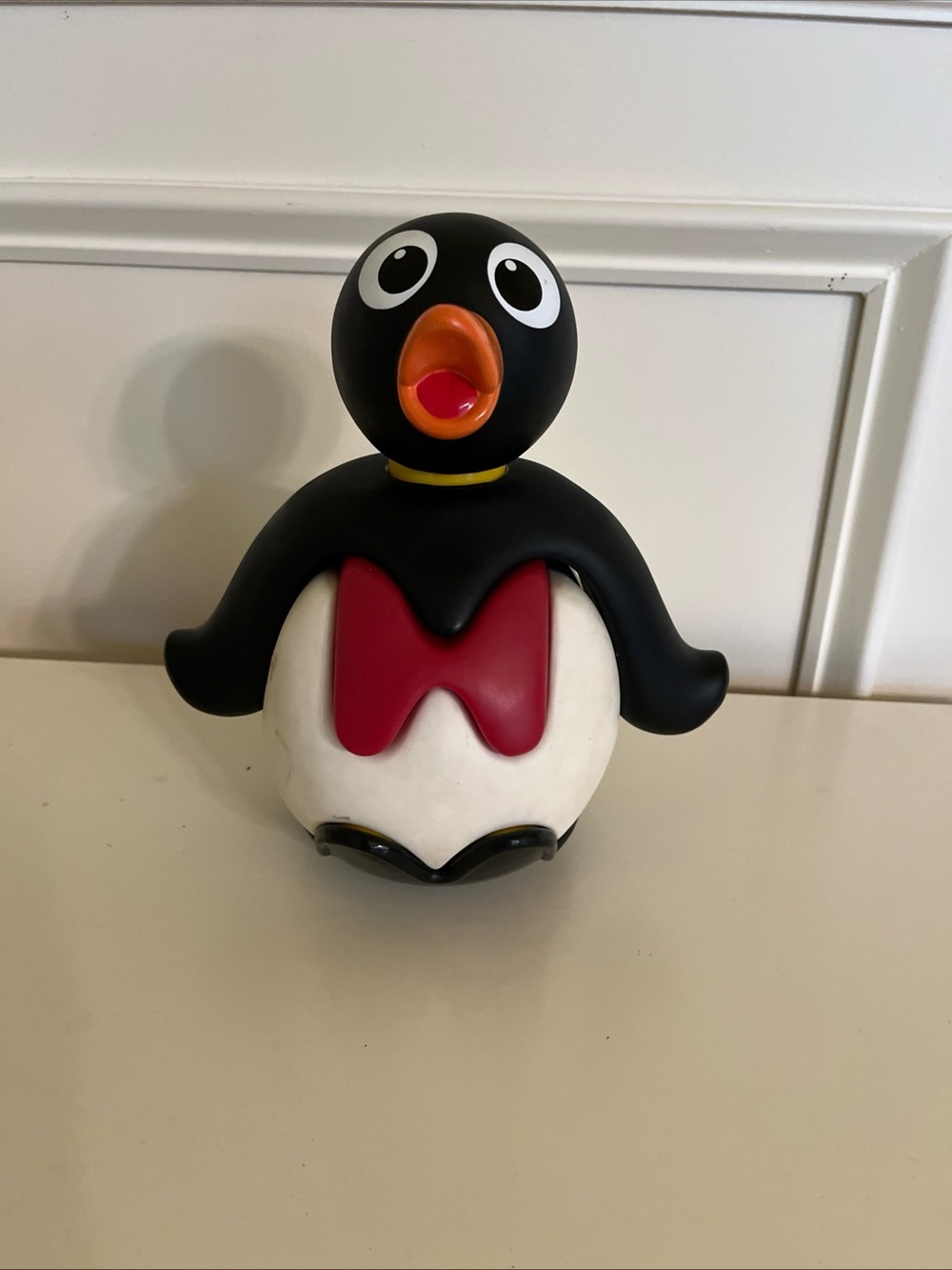 vintage 1992 Roly Poly Penguine chime puzzle penguine 8” by today’s kids